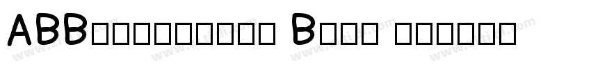 ABBvoiceCNSG Bold 粗体字体转换